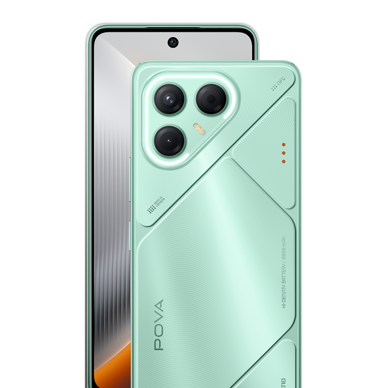 TECNO POVA 7 5G - Oasis Green - 256 GB ROM + 16 GB RAM* (Expandable 8 GB + 8 GB)
