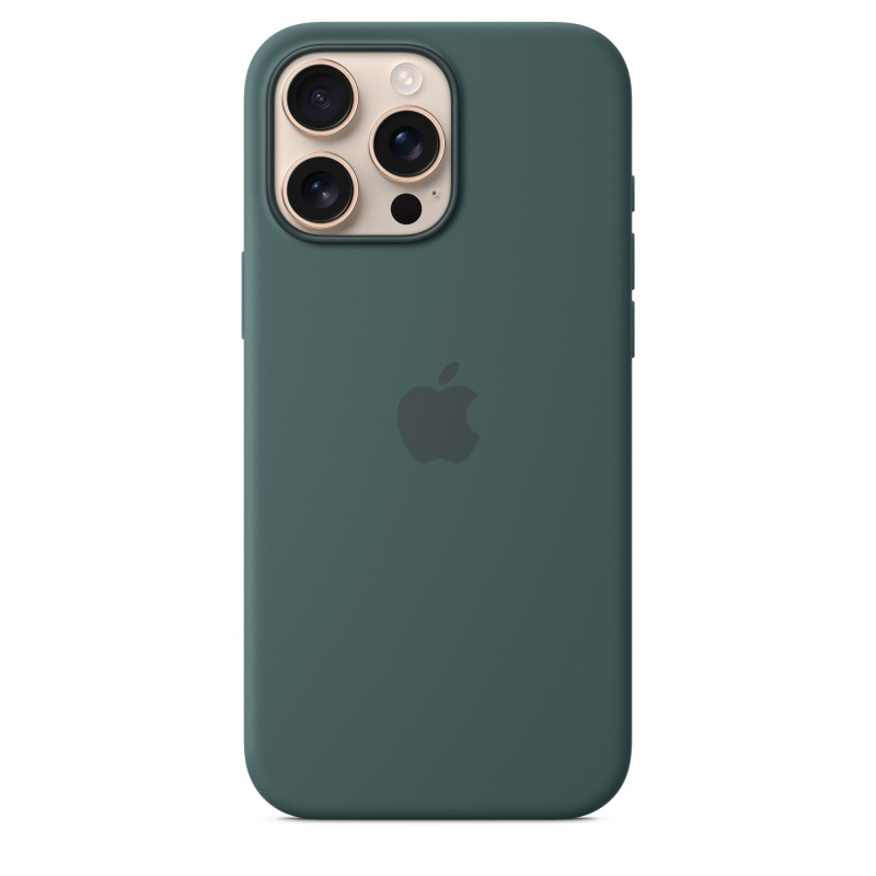 iPhone 16 Pro Silicone Case with MagSafe - Lake Green