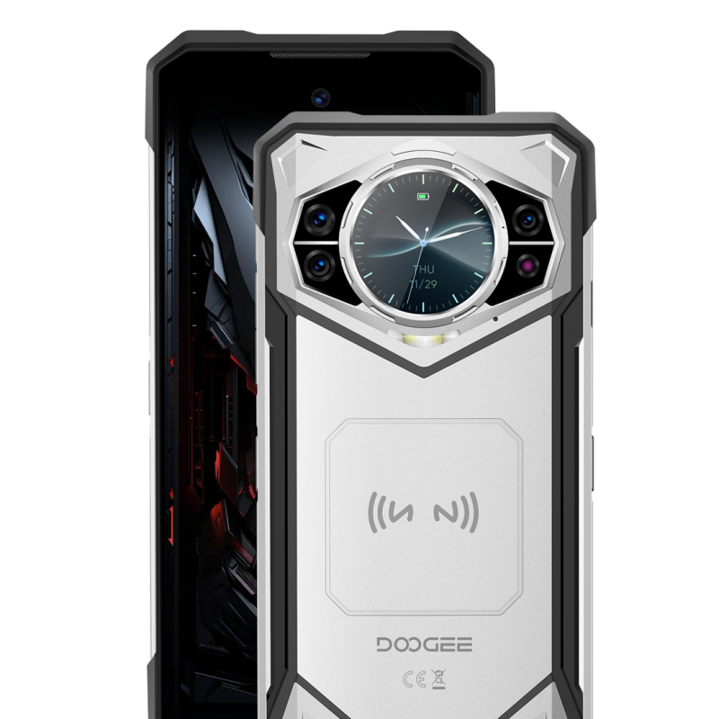 DOOGEE S200 - سيلفر - 32GB RAM (12GB+Up to 20GB Extended RAM)+256GB ROM