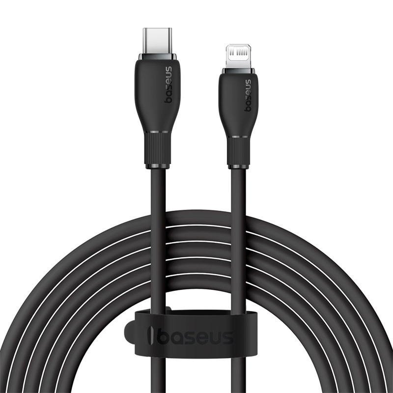 Baseus Pudding Series Fast Charging Cable Type-C iPhone 20W - أسود - 1.2m