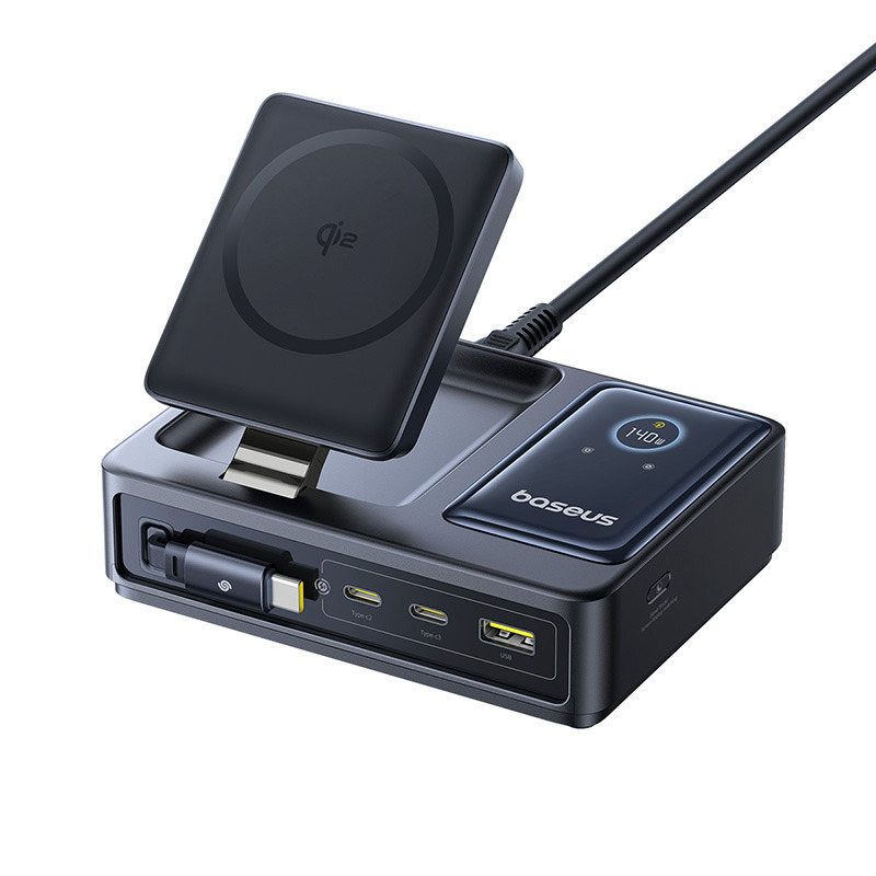 Baseus Nomos 5-in-1 Desktop Charger Qi2 140W - Black