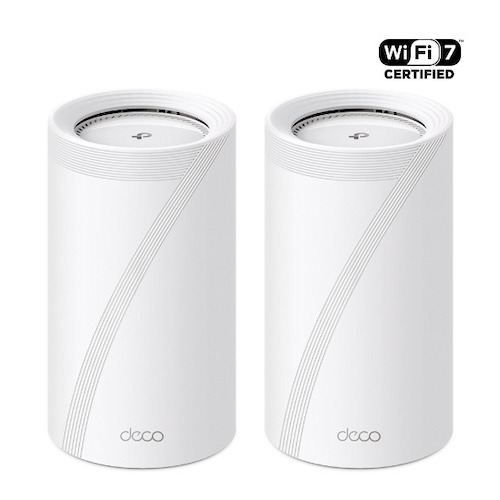 Deco BE85 | BE19000 Tri-Band Whole Home Mesh WiFi 7 System - White - 2 Pack