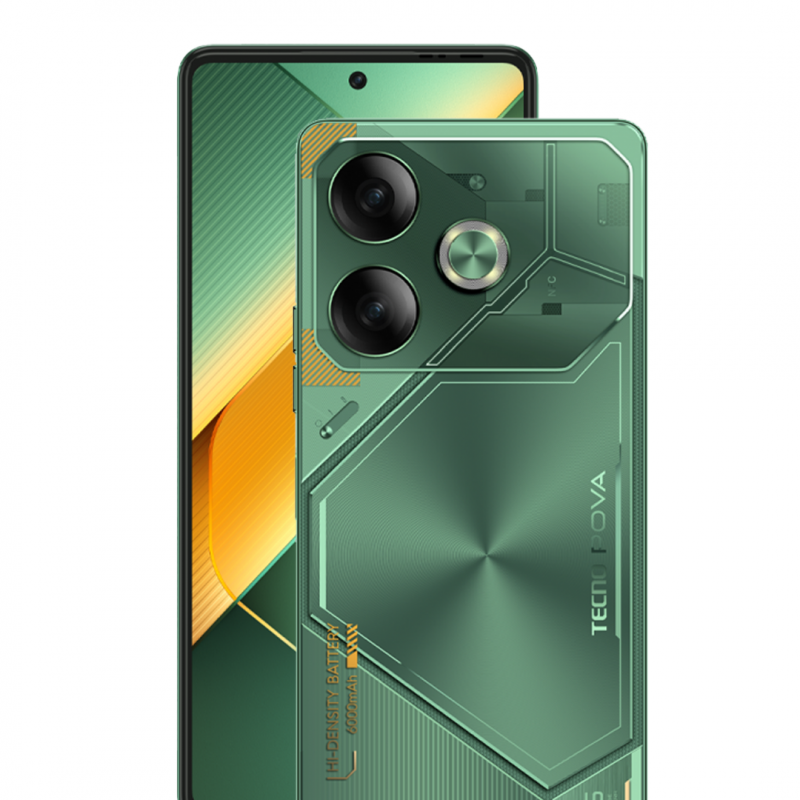TECNO POVA 6 - المذنب الأخضر - 256GB + 12GB Extendable to 24GB